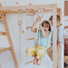 Kid Climbing Structure Thick Ropes With Heart-Shaped Wooden Handles