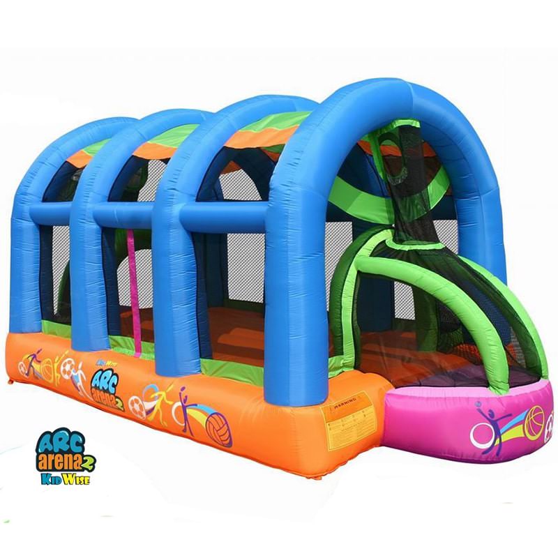 kid-wise-arc-arena-ii-sport-bounce-house-front-side-view