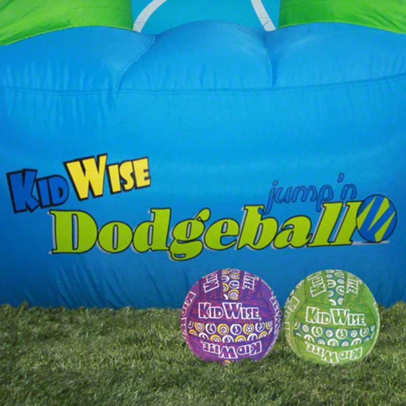 jump-n-dodgeball-sports-game-inflatable-bounce-house-close-up-front-view-logo-and-neoprene-balls