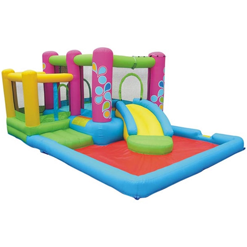 kid-wise-little-sprout-all-in-one-bounce-n-slide-combo-front-side-view-with-slide