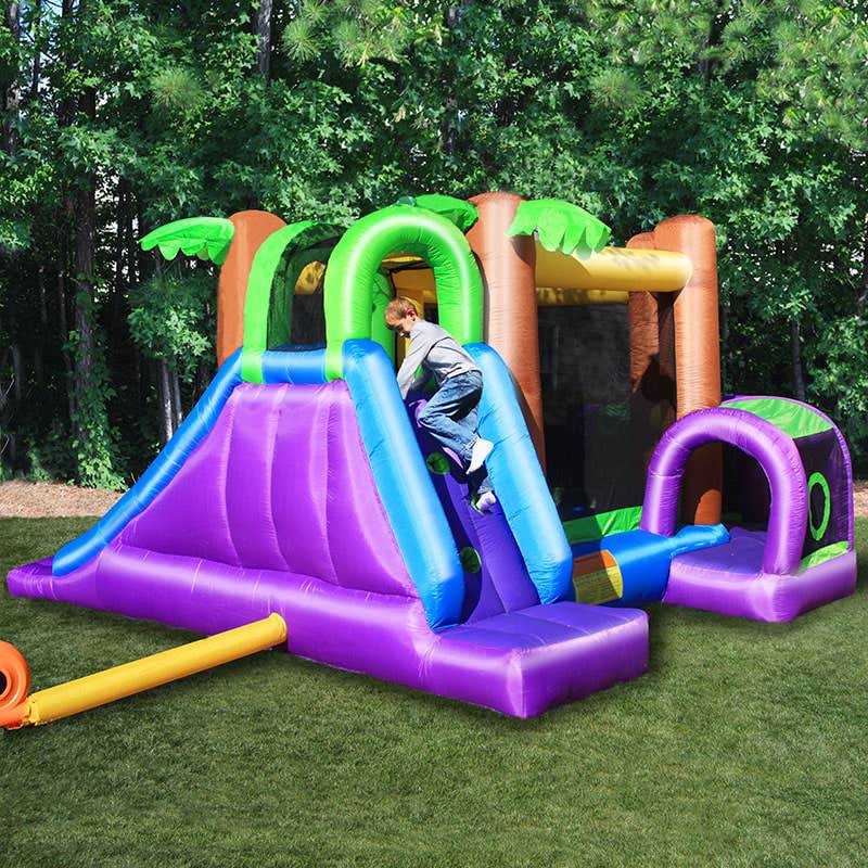 kid-wise-monkey-explorer-jumper-inflatable-bounce-house-rear-left-side-view