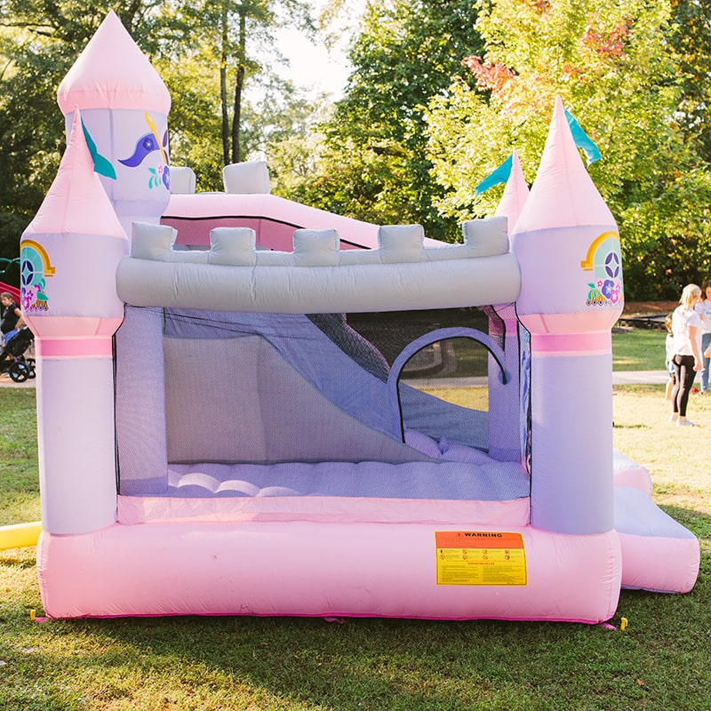 kid-wise-princess-enchanted-castle-with-slide-bounce-house-right-side-view