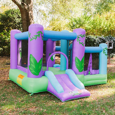 kid-wise-zoo-park-outdoor-bounce-house-with-ball-pit-front-side-view-outdoor