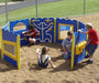 Kiddie Korral Outdoor Play Equipment with kids playing