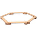 Kidodido Balance Beam and Stepping Stones Set Top Front View Of Balance Beam Hexagon