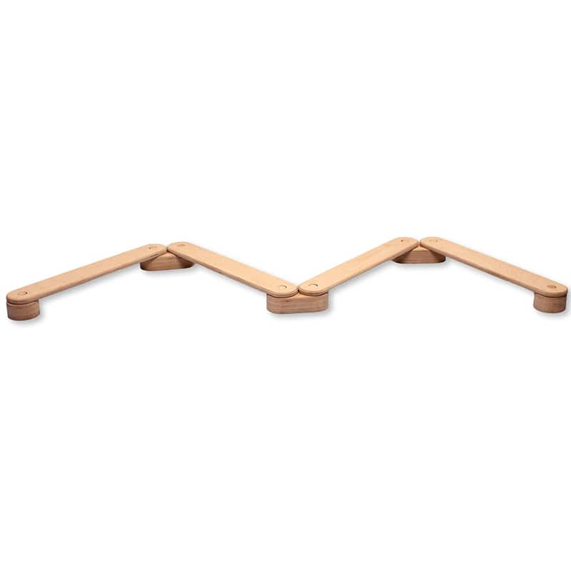 Kidodido Balance Beam and Stepping Stones Set Top Front View Of Balance Beam Letter M