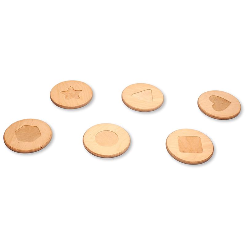 Kidodido Balance Beam and Stepping Stones Set Top View With Engrave Shapes