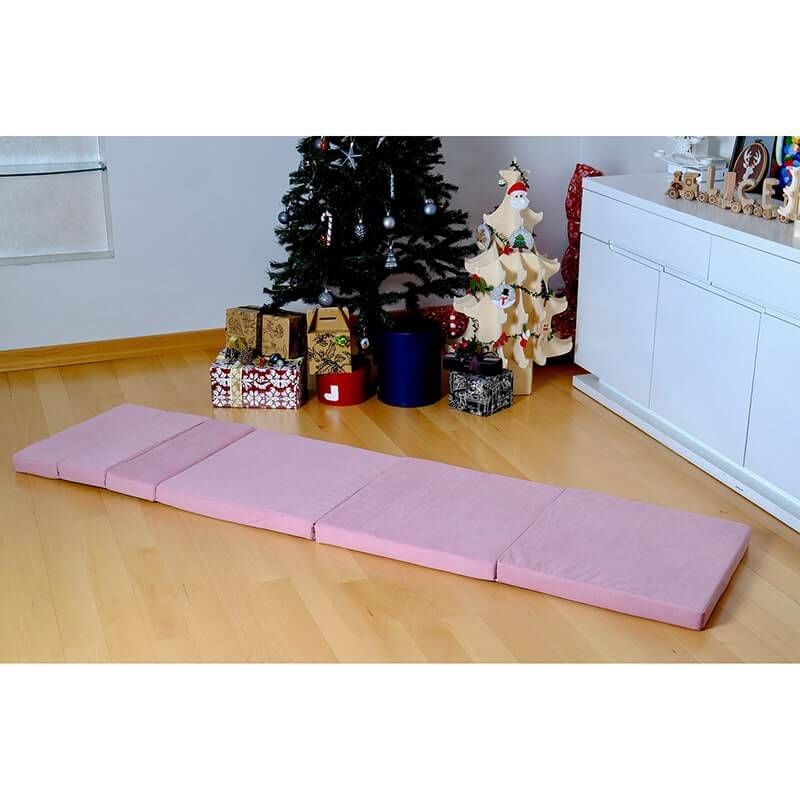 Kidodido Transformable Kids Play Mat and Couch - Multipurpose Baby Play Mat and Kids Couch Corner View Pink No Fold