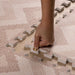 Kilim Play Matin  Soft Clay with a person showing the width