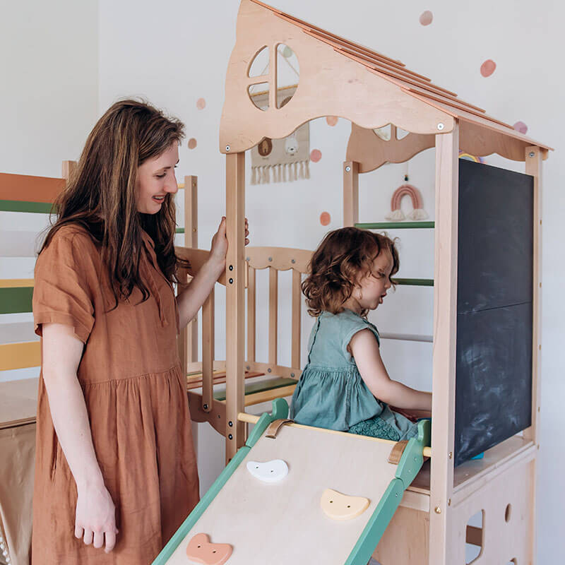 Indoor Climber for Kids Morning Light Child’s Engagement at the Chalkboard