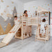 Indoor Climber for Kids Natural Wood Side View