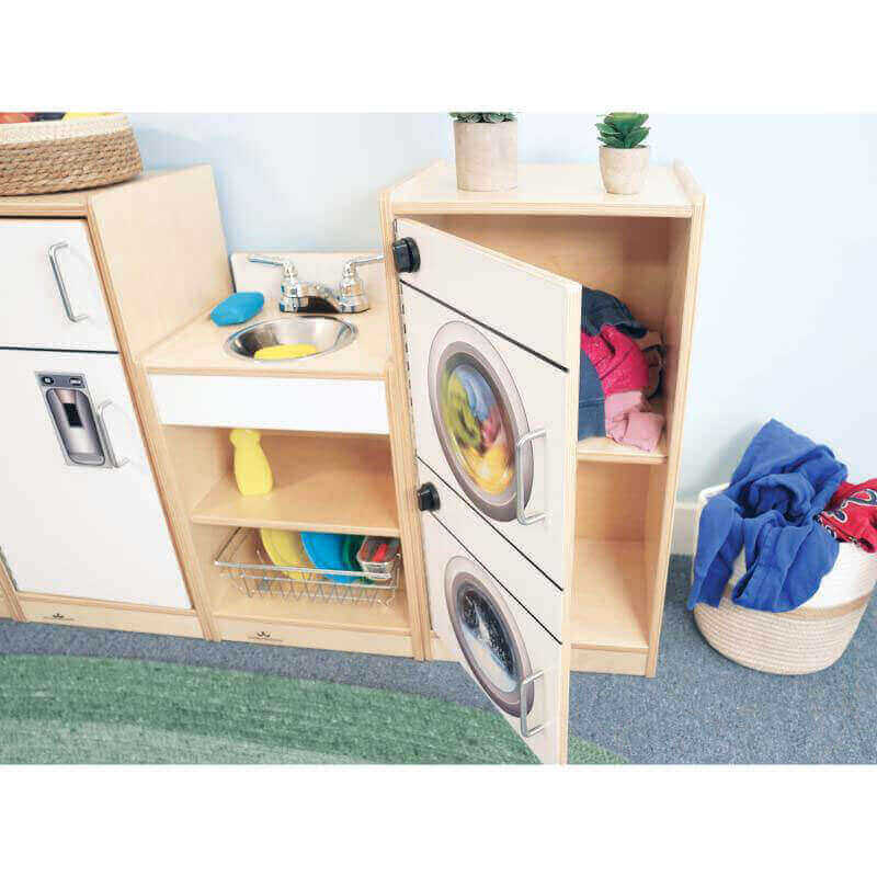 Let’s Play Toddler Kitchen Ensemble - White - Wb7070 Laundry