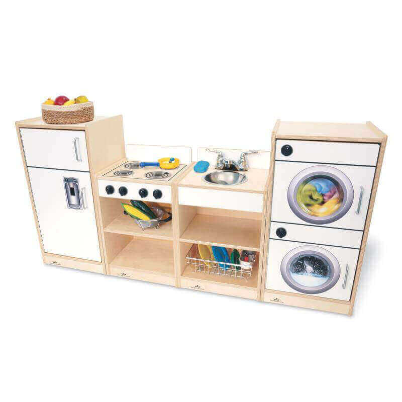 Let’s Play Toddler Kitchen Ensemble - White - Wb7070 Set