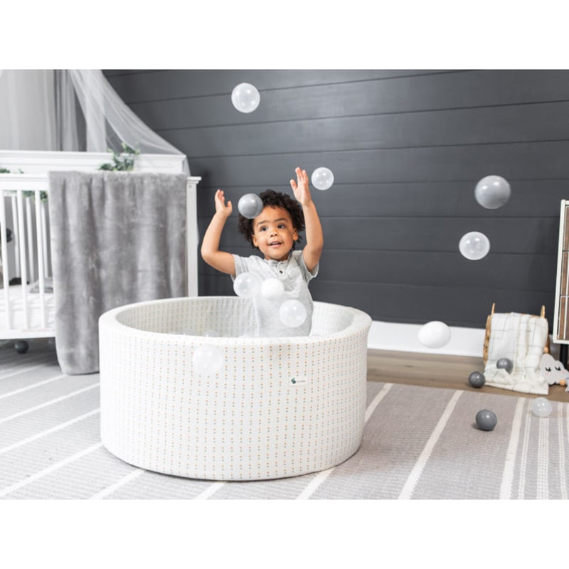 little-big-playroom-ball-pit-boho-triangle-ball-pit-67-water-67-pearl-and-66-stone-balls-kid-playing-inside-the-ball-pit-falling-balls