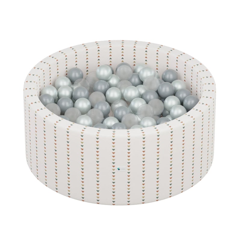 little-big-playroom-ball-pit-boho-triangle-ball-pit-67-water-67-pearl-and-66-stone-balls-top-front-view