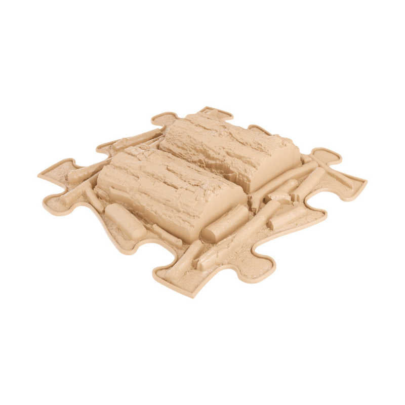 Brown Sensory Playmat with log texture