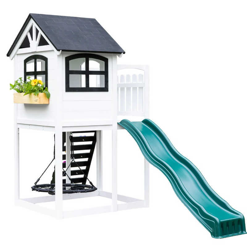 Londyn Swing Set with green slide