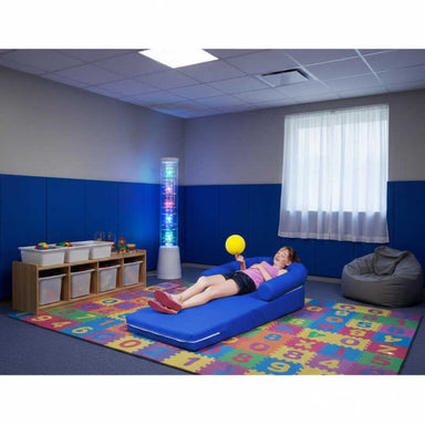 Long easy longer with a girl in a sensory room