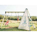 Bijou Mainstay & Sway – kids playing on backyard swing set