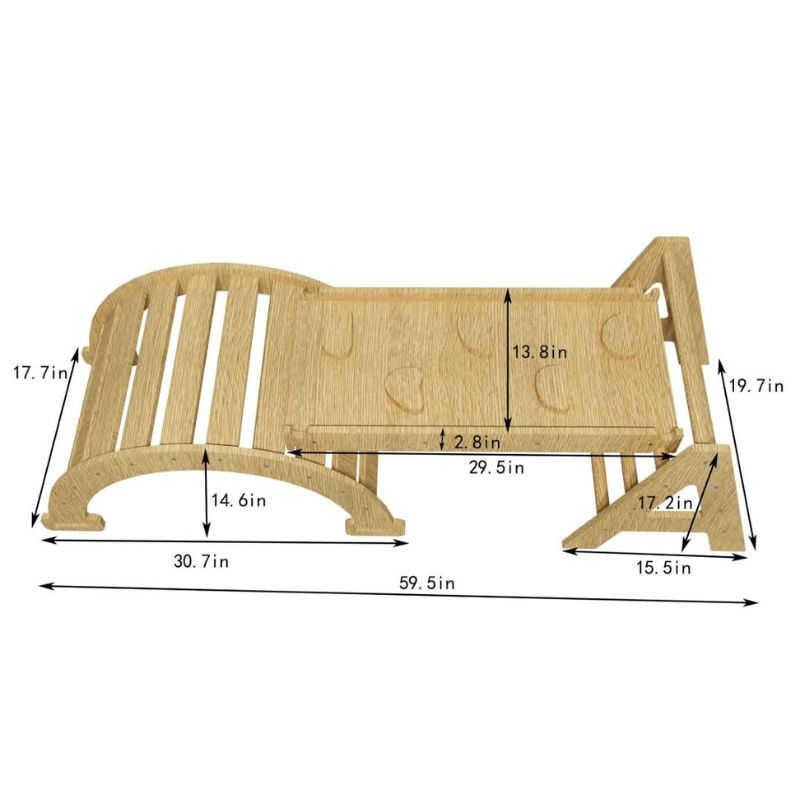 Maple Beginner Pikler Triangle and Rocker dimensions