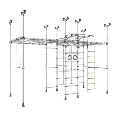 Mega Max V3 Indoor Play Gym – Space Grey front view