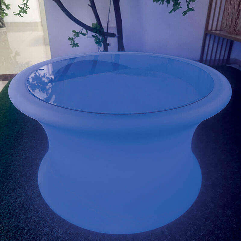 Messy Mood Light Table sensory furniture - 7sltr Translucent Blue Table