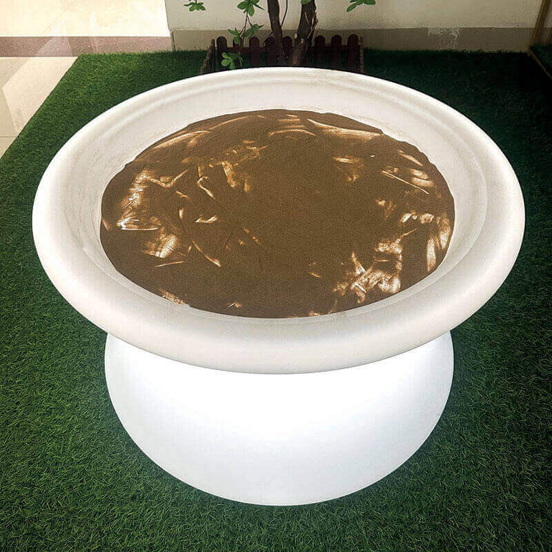 Messy Mood Light Table Sensory table- 7sltr White Circular Table