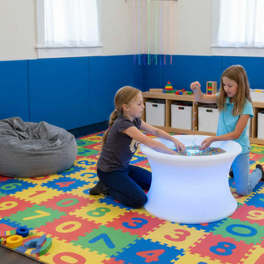 Messy Mood Light Table for Sensory Rooms with kids playing 
