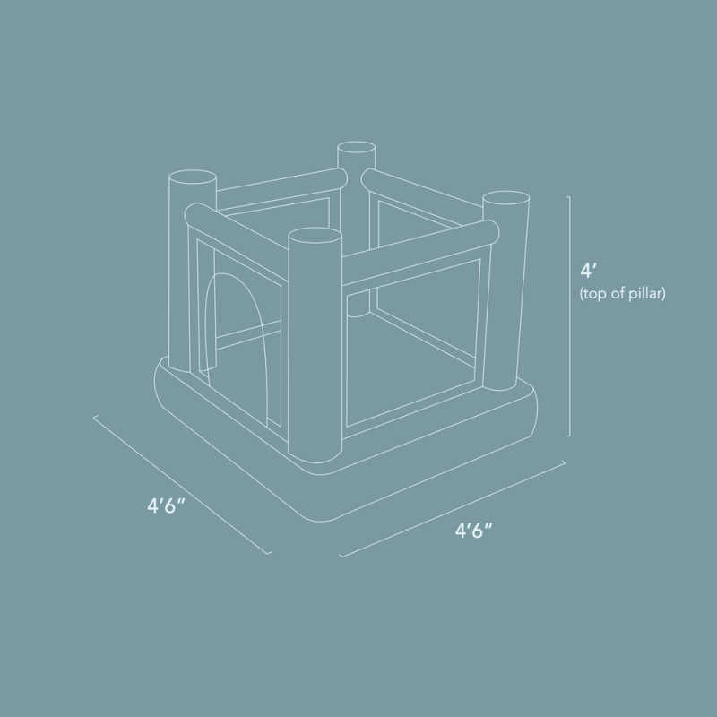 Mini Alphabet  Bounce House Dimensions