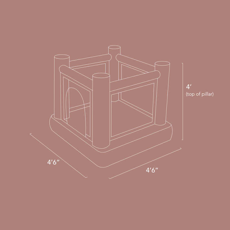 Mini Dollhouse Indoor Bounce House dimensions