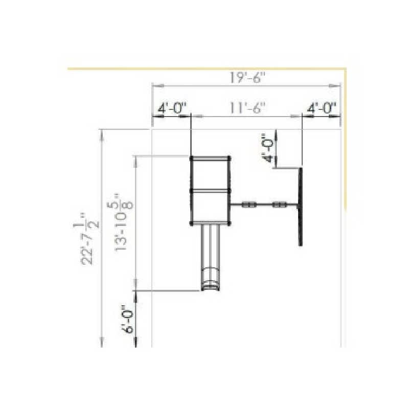 Mod 44 Vinyl Swing Set Dimensions