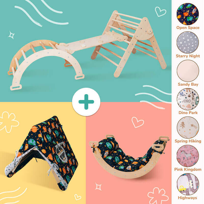 Montessori Climber With Accessories Large Set