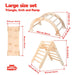 Montessori Climber With Accessories Large Size Set Triangle Arch and Set