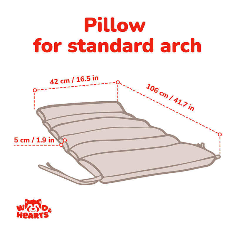 Montessori Climber With Accessories Pillow for Standard Arch Dimensions