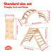Montessori Climber With Accessories Standard Size Set Triangle Arch and Set