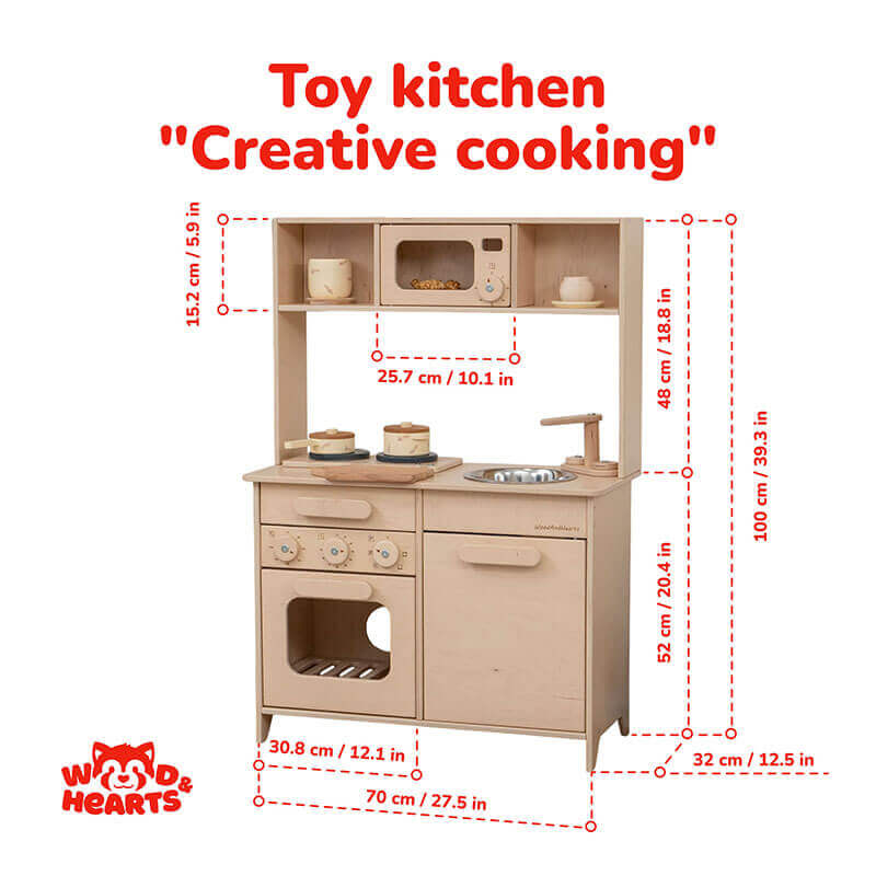 Montessori Play Kitchen Creative Cooking Specification