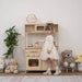 Montessori Play Kitchen Little Girl Playing