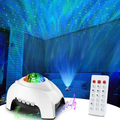 Northern lights deluxe projector sensory light in white