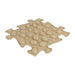 Beige nut pattern on a sensory play mat