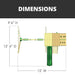 OUTING SWING SET Dimensions