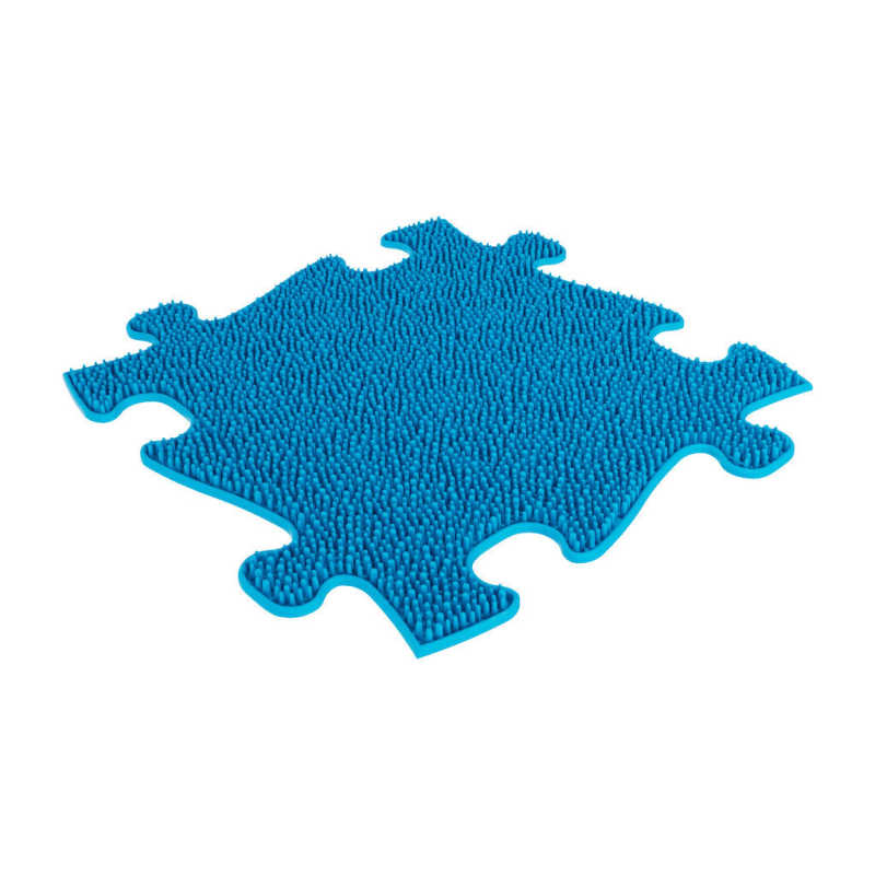 Ocean Sensory Playmat Set in blue with grass texture