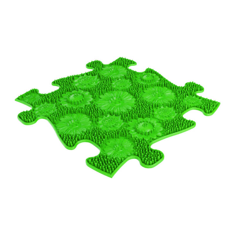 Ocean Sensory Playmat Set in green with meadow texture