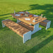 Outdoored™ Table and Two Bench Set - Wb2910 Corner View Outdoor