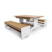 Outdoored™ Table and Two Bench Set - Wb2910 Side View Full Set