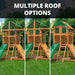 Outing with Monkey Bars Swing Set Roof Options