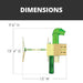 Gorilla Outing with Tube Slide swing set dimensions