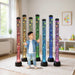 Playlearn 5ft bubble tube with a boy in a living room