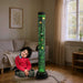 Bubble Tube in living room with a boy