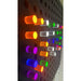 Pixel pop interactive light panel pegs up close