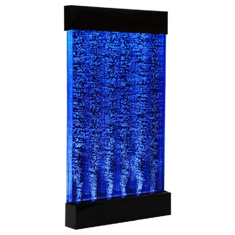 PlayLearn 3ft Wall Mounted Sensory Bubble Wall with Color Changing Lights in blue